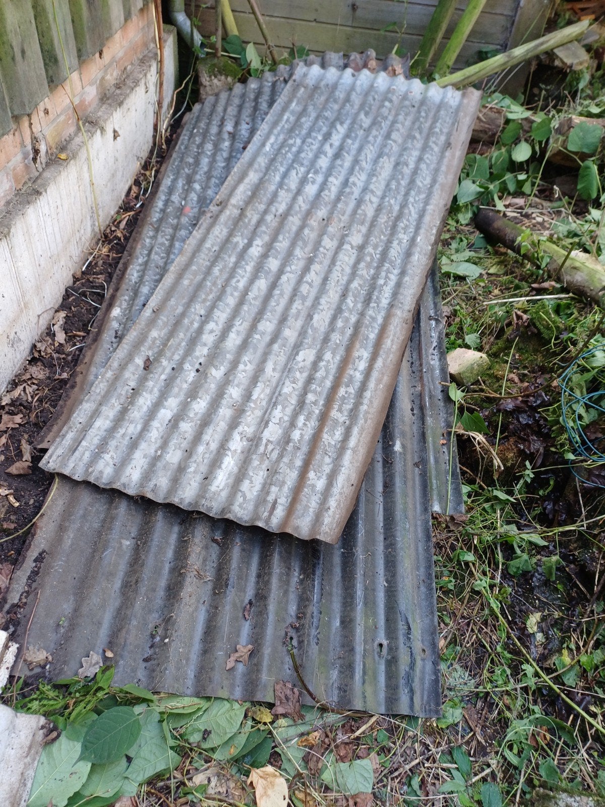 6 Gebruikte golfplaten voor diverse doeleinden, Doe-het-zelf en Verbouw, Dakpannen en Dakbedekking, Ophalen of Verzenden, Golfplaat