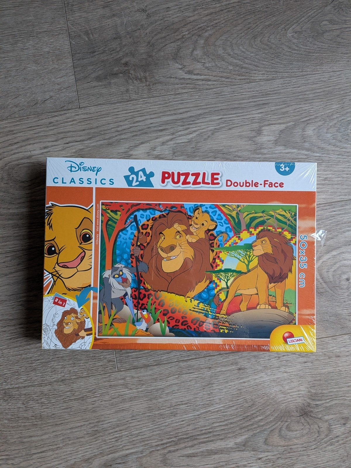 Nieuw Disney Classics Leeuwenkoning Dubbelzijdig Legpuzzel, Ophalen of Verzenden, 10 tot 50 stukjes, Nieuw, 2 tot 4 jaar