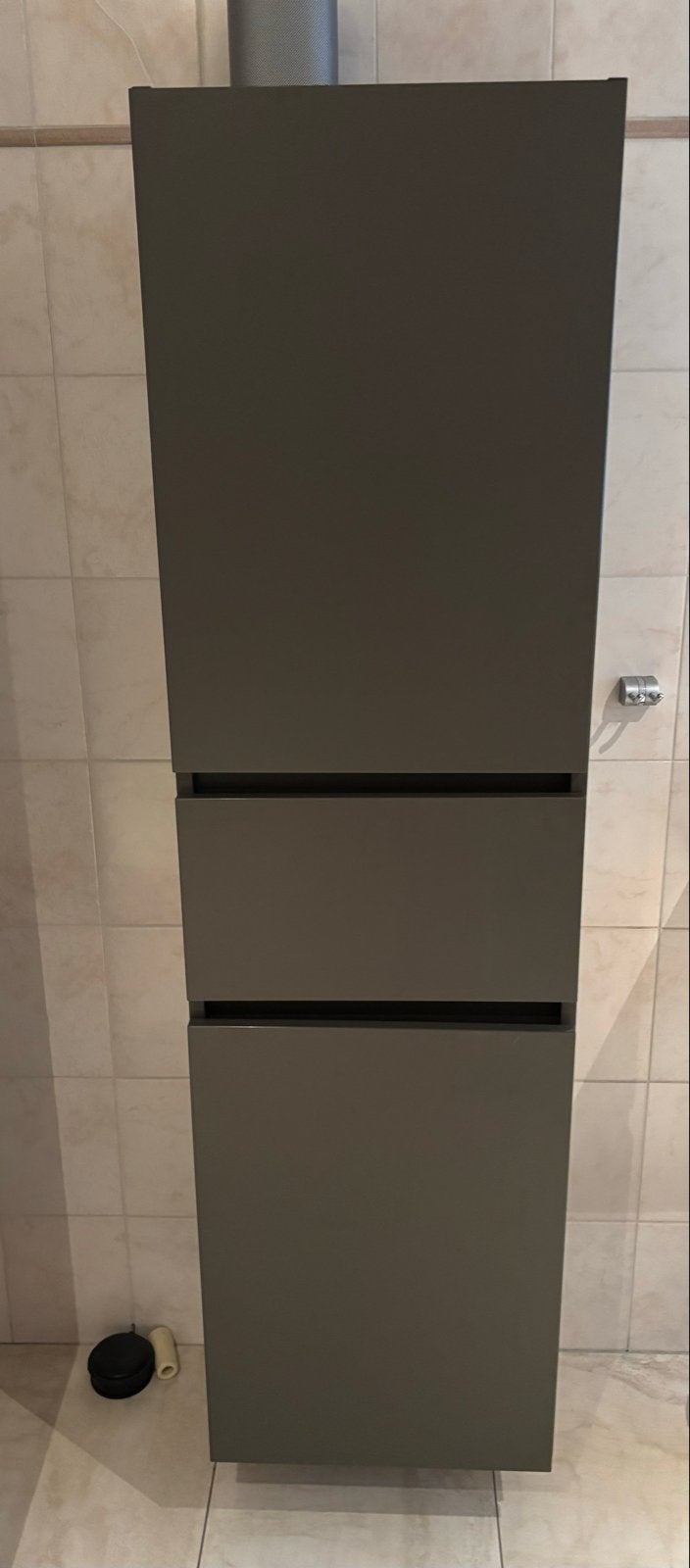 Hoge badkamerkast Primabad, kleur M66 Lava - Primabad, Ophalen, (Half)hoge kast, Minder dan 50 cm, Zo goed als nieuw