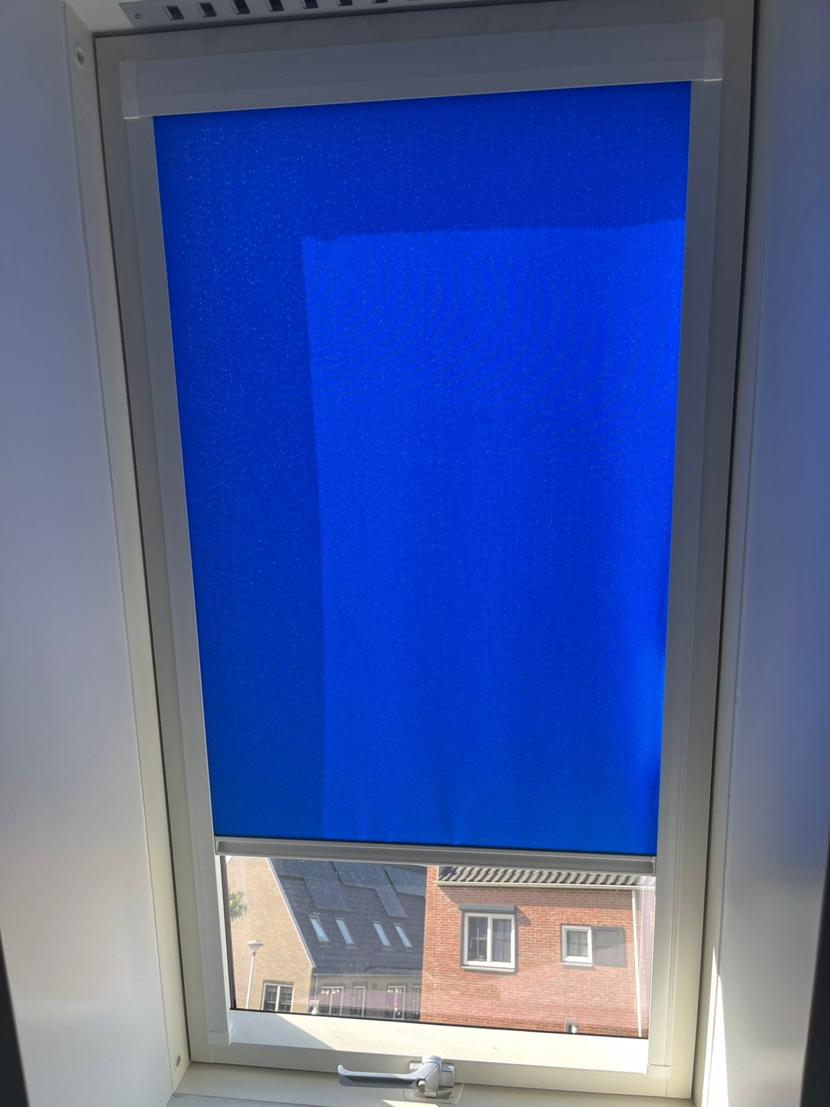 1 rolgordijn dakraam Fakro 78x140 AL GEDEMONTEERD!, Ophalen, Zo goed als nieuw, Blauw