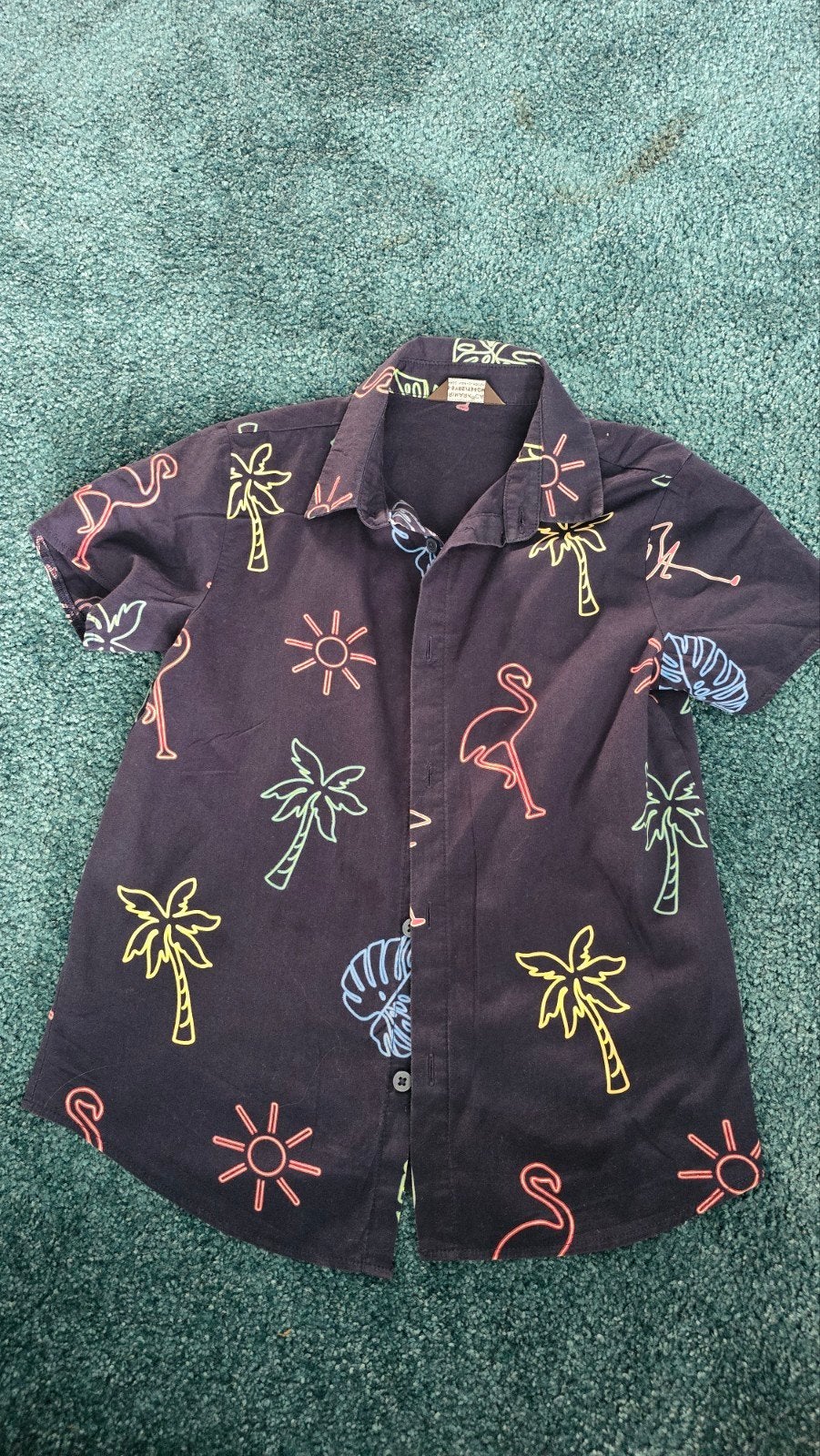 blouse Hawaii overhemd maat 134, Ophalen of Verzenden, Zo goed als nieuw, Jongen, Overhemd of Blouse