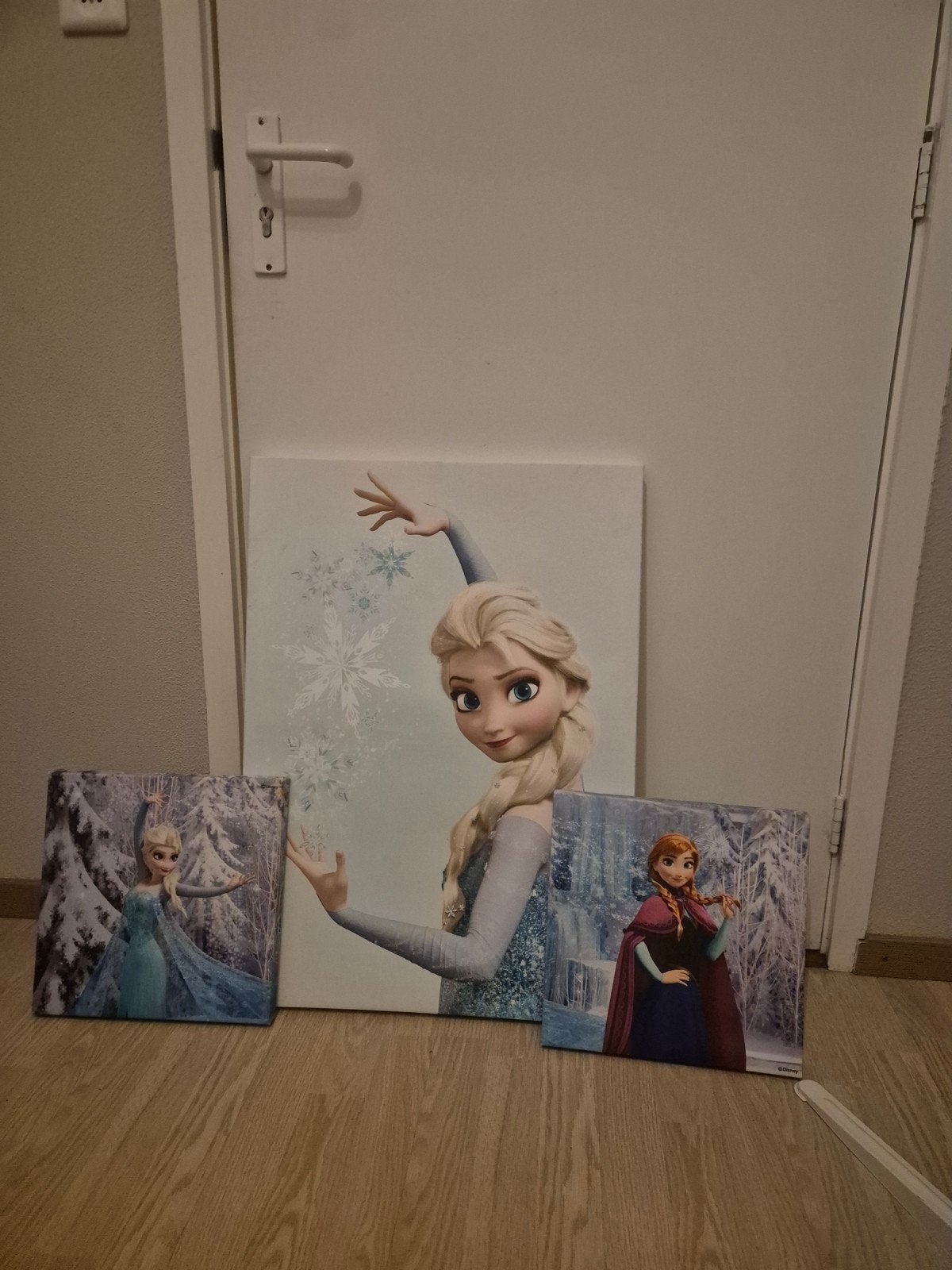 Elsa en Anna Schilderijen - Frozen Canvas Kunst, Ophalen, 50 – 75, Gebruikt, Schilderij