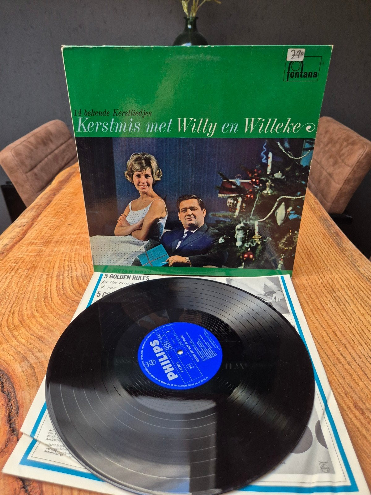 Kerstmis met Willy en Willeke LP - 14 bekende Kerstliedjes, Ophalen of Verzenden, Gebruikt, Kerst