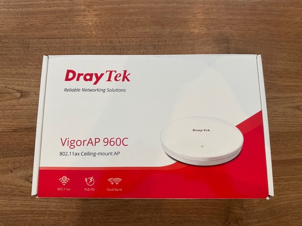 DrayTek Vigor 960C Indoor Wifi AP 2.4 & 5 GHZ, Computers en Software, Accesspoints, Ophalen, Zo goed als nieuw, DrayTek