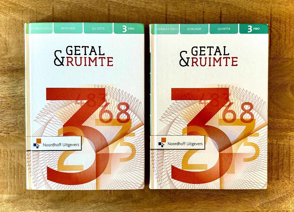 Getal & Ruimte 3 VWO Deel 1 en 2 + Uitwerkingen. 12e Editie., VWO, Ophalen of Verzenden, Zo goed als nieuw, Wiskunde B