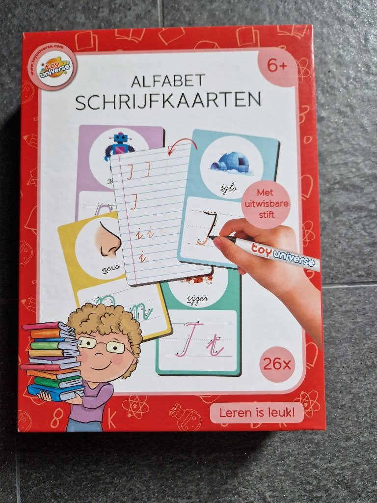 Alfabet schrijfkaarten, Ophalen, Zo goed als nieuw, Taal en Lezen