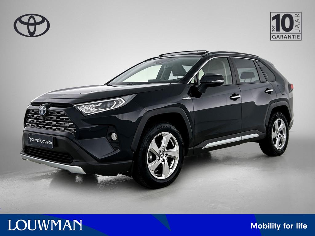 Toyota RAV4 2.5 Hybrid Executive | JBL | Elektrisch glazen p, 12 maanden, Gebruikt, 4 cilinders, Zwart