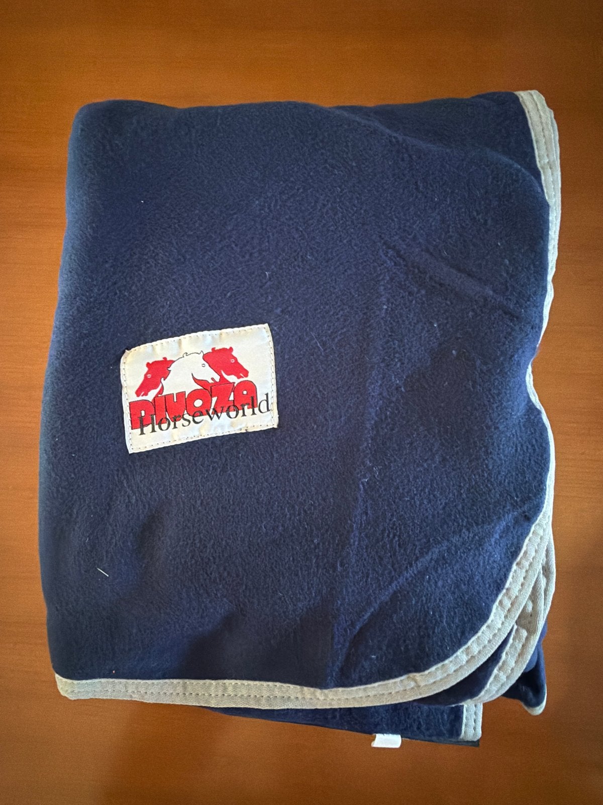 Divoza Horseworld fleece uitrijdeken - navy, Verzenden, Nieuw