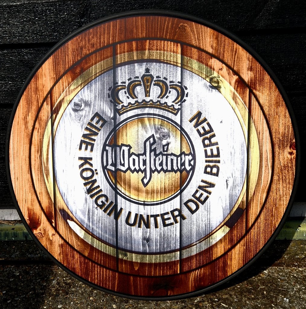 Het  4 seizoenen tafelblad van Roel Warsteiner bier, Ophalen, Nieuw, Reclamebord, Plaat of Schild, Overige merken