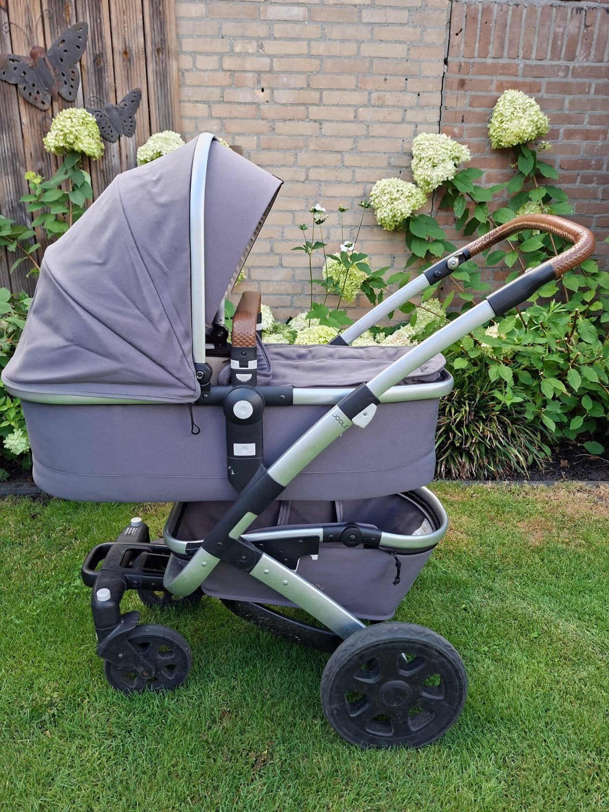 Joolz Geo Grey met veel toebehoren, Gebruikt, Met reiswieg, Ophalen, Kinderwagen