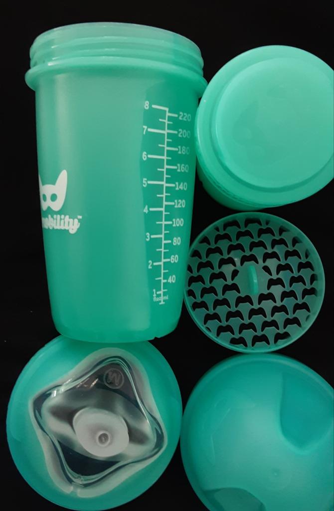 Herobility Beker - Groene/blauw Babyfles/Drinkbeker, Ophalen of Verzenden, Zo goed als nieuw, Overige typen