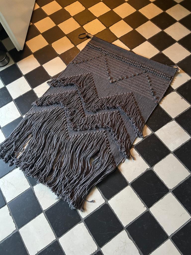 Wandkleed  grijs zgan wand kleed  100% katoen, Huis en Inrichting, Ophalen of Verzenden, Zo goed als nieuw