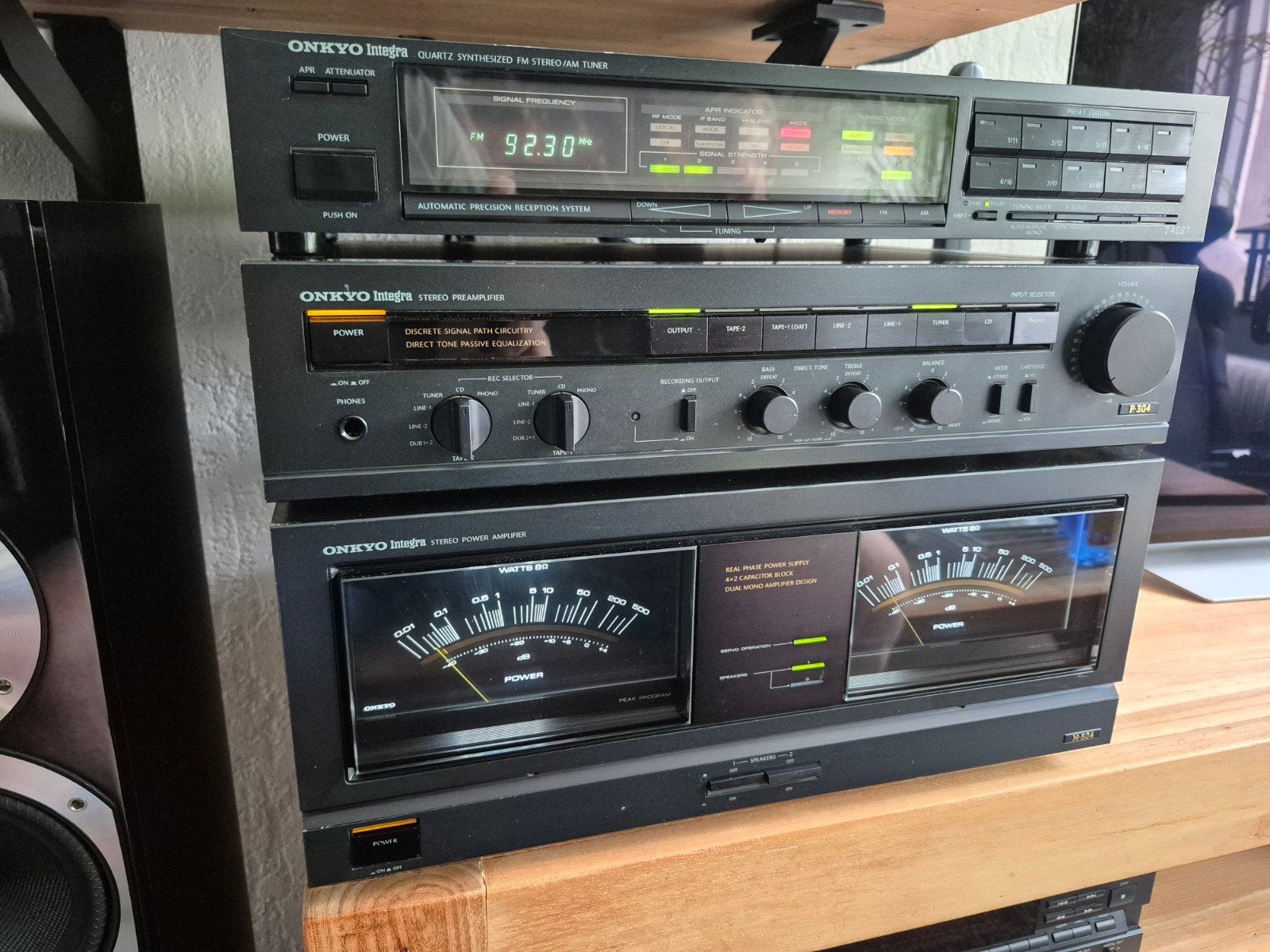 Onkyo Integra Hifi Set: M-504, P-304, T-4087., Tuner of Radio, Losse componenten, Zo goed als nieuw, Ophalen