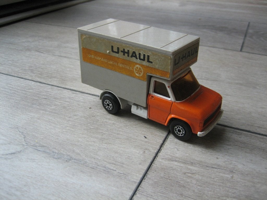 matchbox super kings K27 Ford A serie verhuiswagen U- HAUL, Ophalen of Verzenden, Gebruikt, Bus of Vrachtwagen