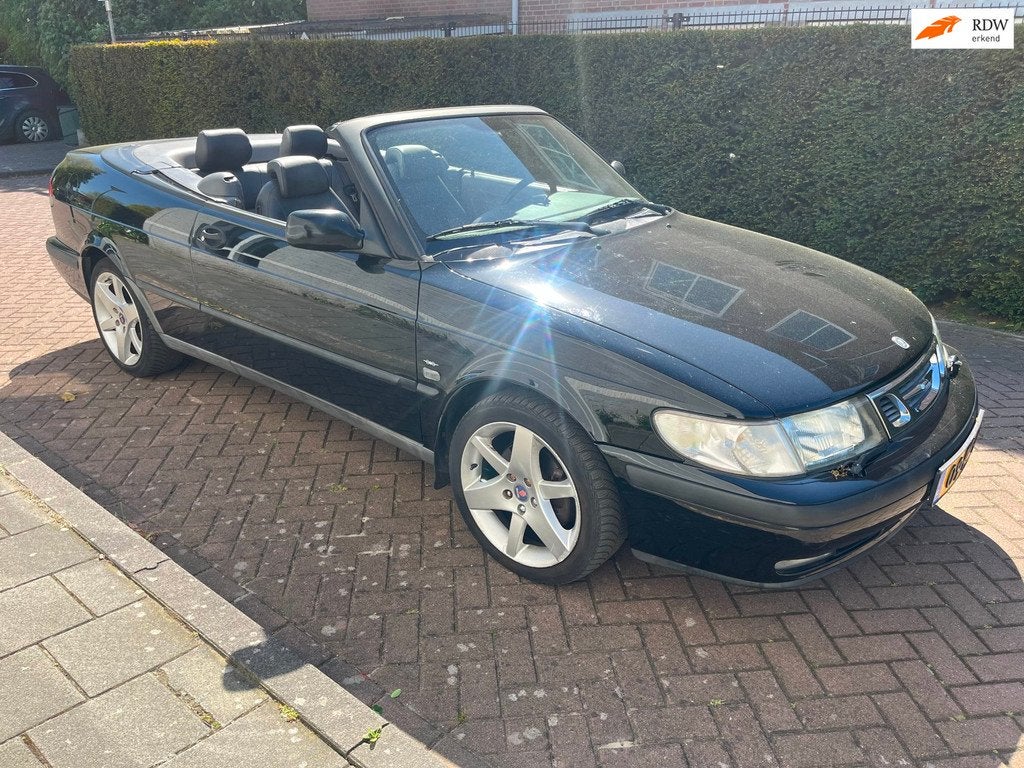Saab 9-3 Cabrio 2.0 S AIRCO|LEDER|YOUNGTIMER| NIEUWE APK|, Auto's, Gebruikt, 4 cilinders, Cabriolet, 4 stoelen