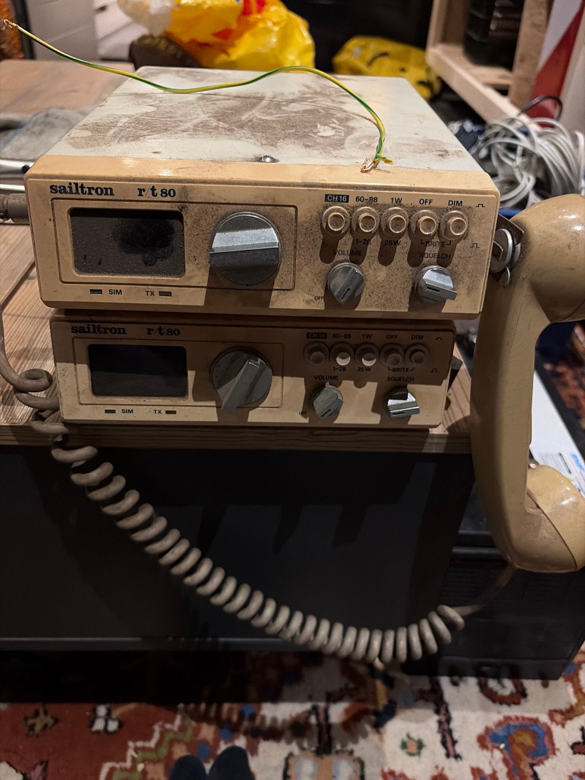 Sailtron RT80 Marifoon Set - Vintage Scheepsradio, Ophalen, Gebruikt, Zender en Ontvanger