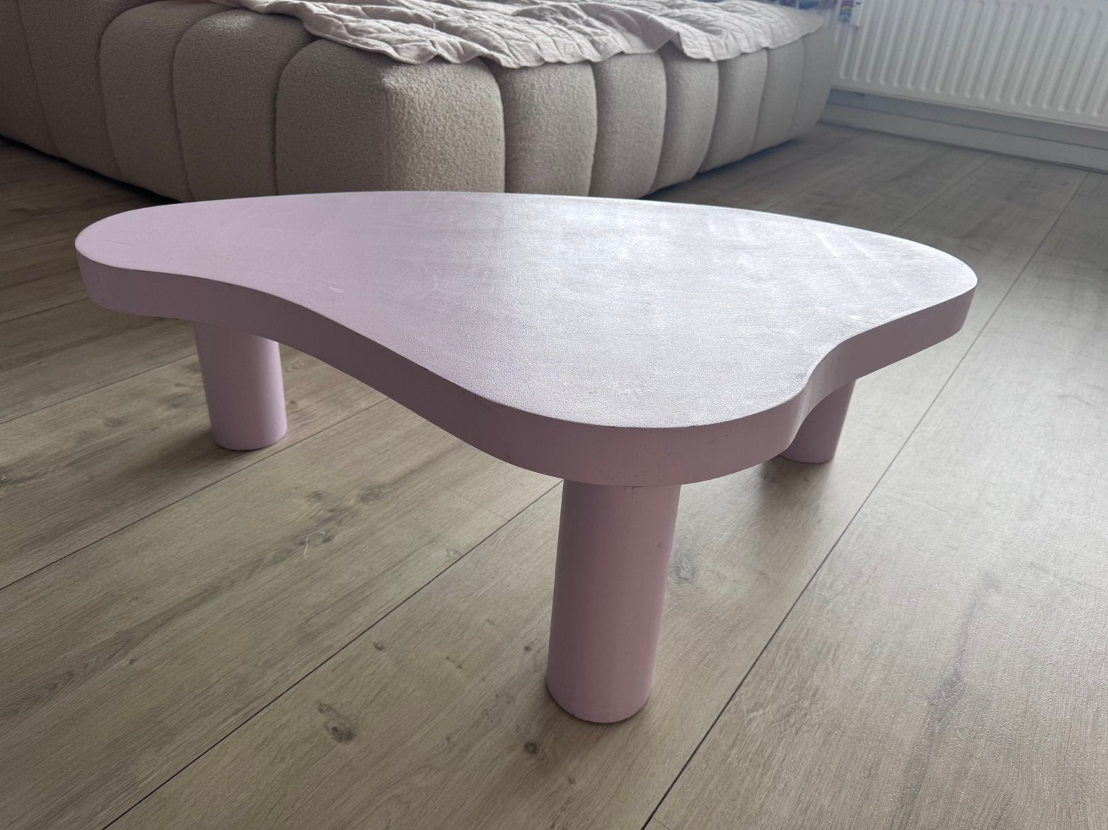 Lila salontafeltje, Ophalen, Zo goed als nieuw, Rechthoekig, 50 tot 100 cm