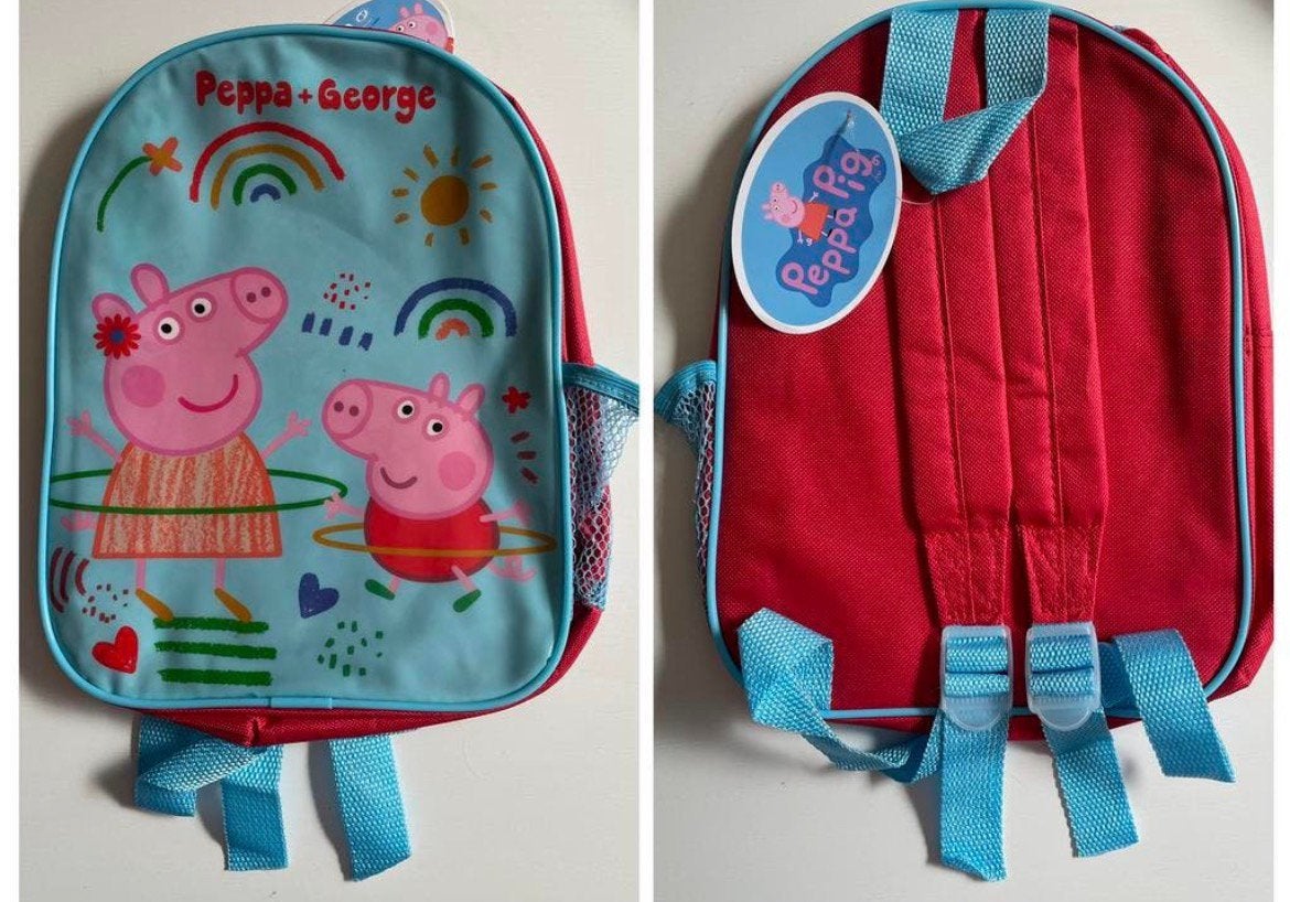 PEPPA PIG & GEORGE Regenboog Rugzak Rugtas School Tas, Ophalen of Verzenden, Nieuw