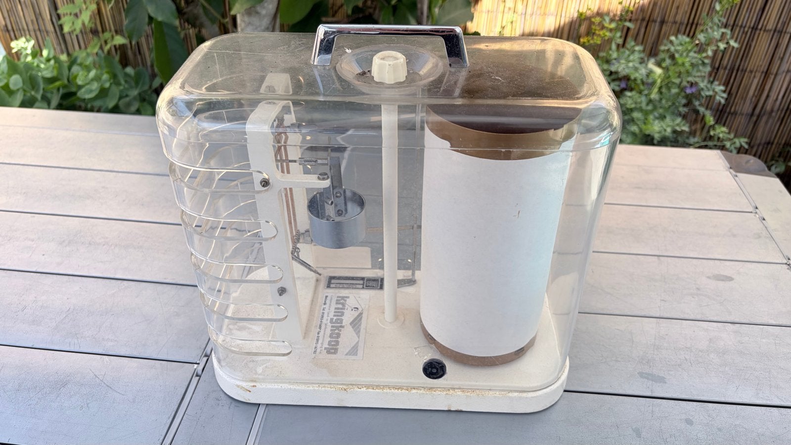 Vintage Barograaf/Barometer - kringkoop, Vintage, Gebruikt, Kunststof, Ophalen of Verzenden