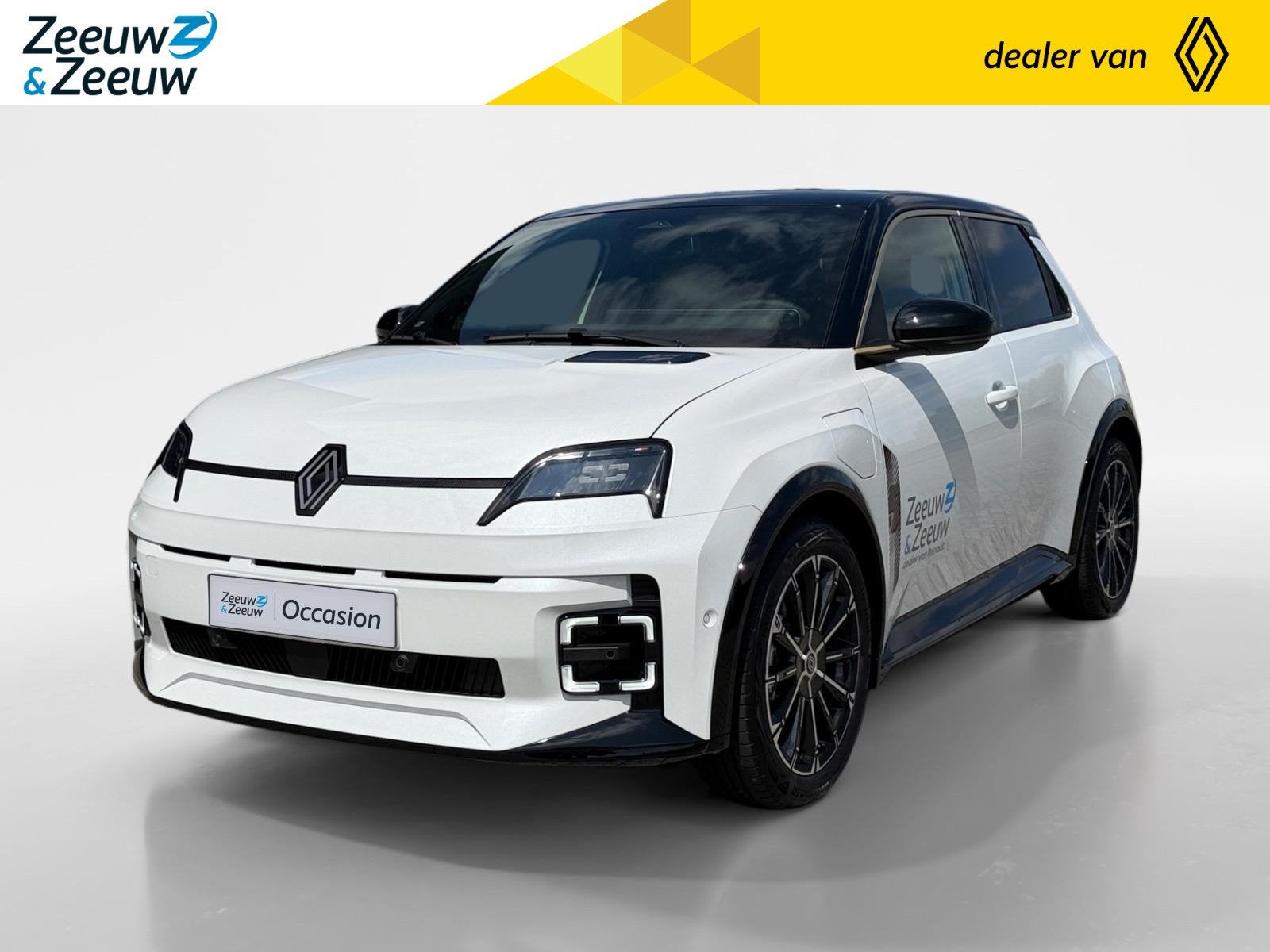 Renault 5 Comfort Range Iconic Cinq 52 kWh Automaat | DEMO |, Auto's, Stof, Wit, Origineel Nederlands, Grijs