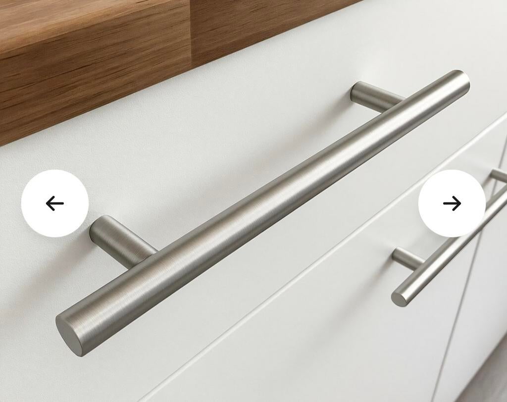 Starx handgreep recht RVS 128mm 7 x - 160mm 2x, Minder dan 50 cm, Ophalen of Verzenden, Zo goed als nieuw, Minder dan 25 cm