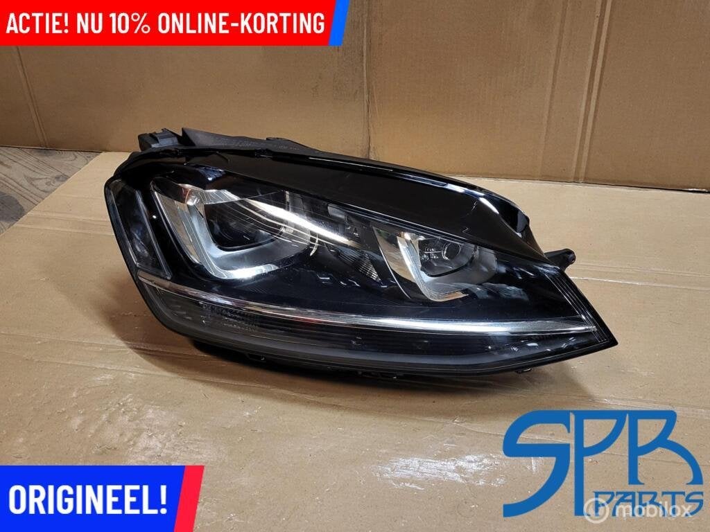 Vw GOLF 7 VII XENON RECHTER KOPLAMP RECHTS 5G1941032 COMPLEE, Gebruikt, VOLKSWAGEN, Volkswagen, Ophalen of Verzenden