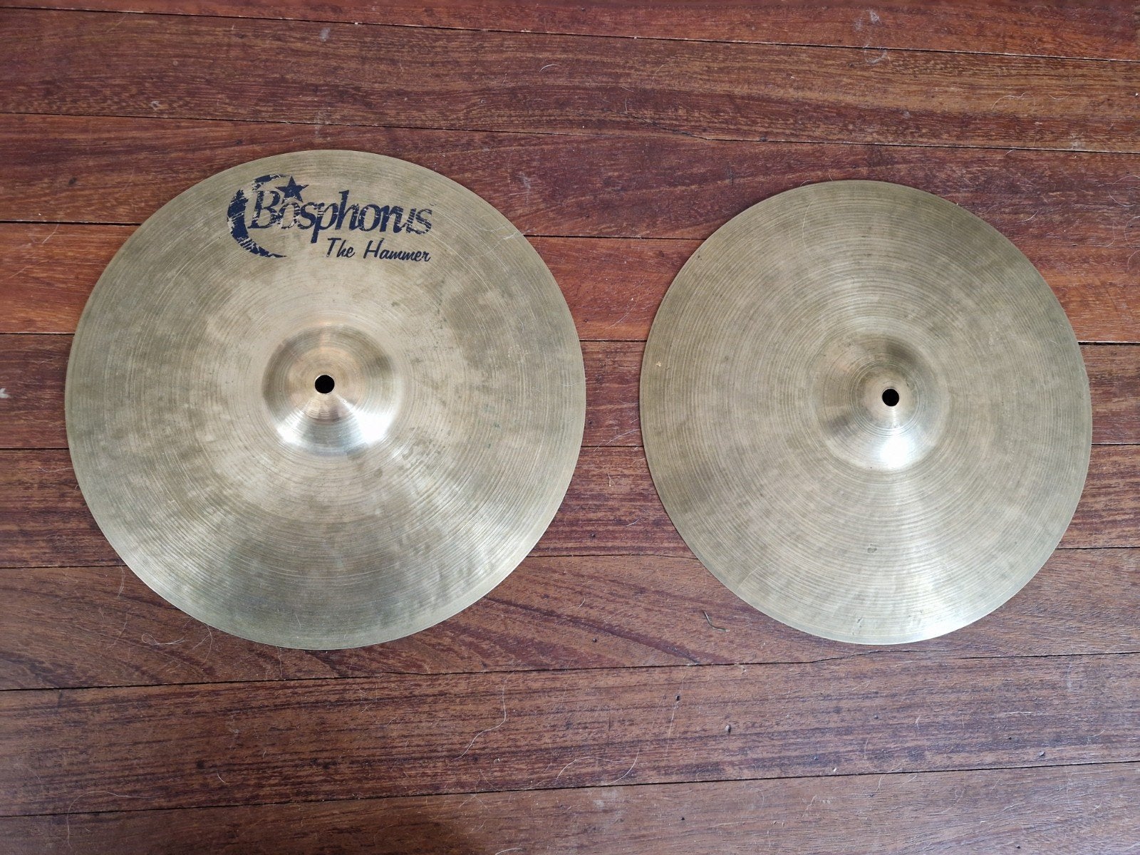 Bosphorus 14" The Hammer Jeff Hamilton Signature Hi-Hat, Muziek en Instrumenten, Ophalen of Verzenden, Gebruikt, Drums of Percussie