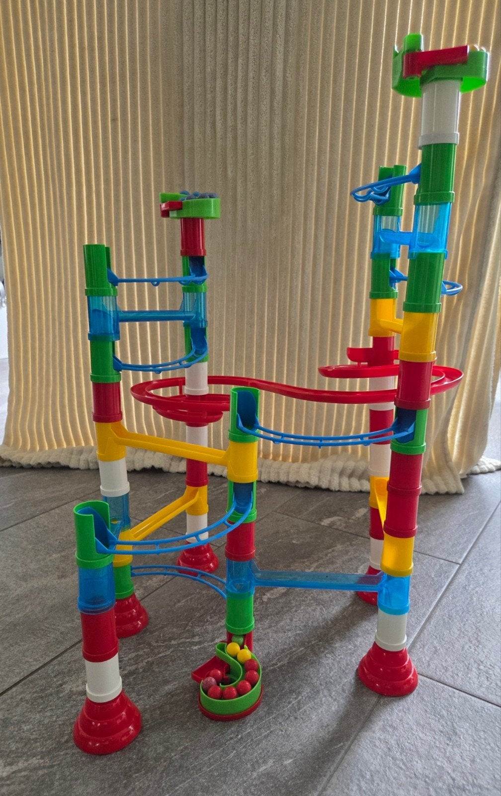 Quercetti Migoga Marble Run Vortis knikkerbaan 90 stuks, Ophalen of Verzenden, Gebruikt, Overige merken