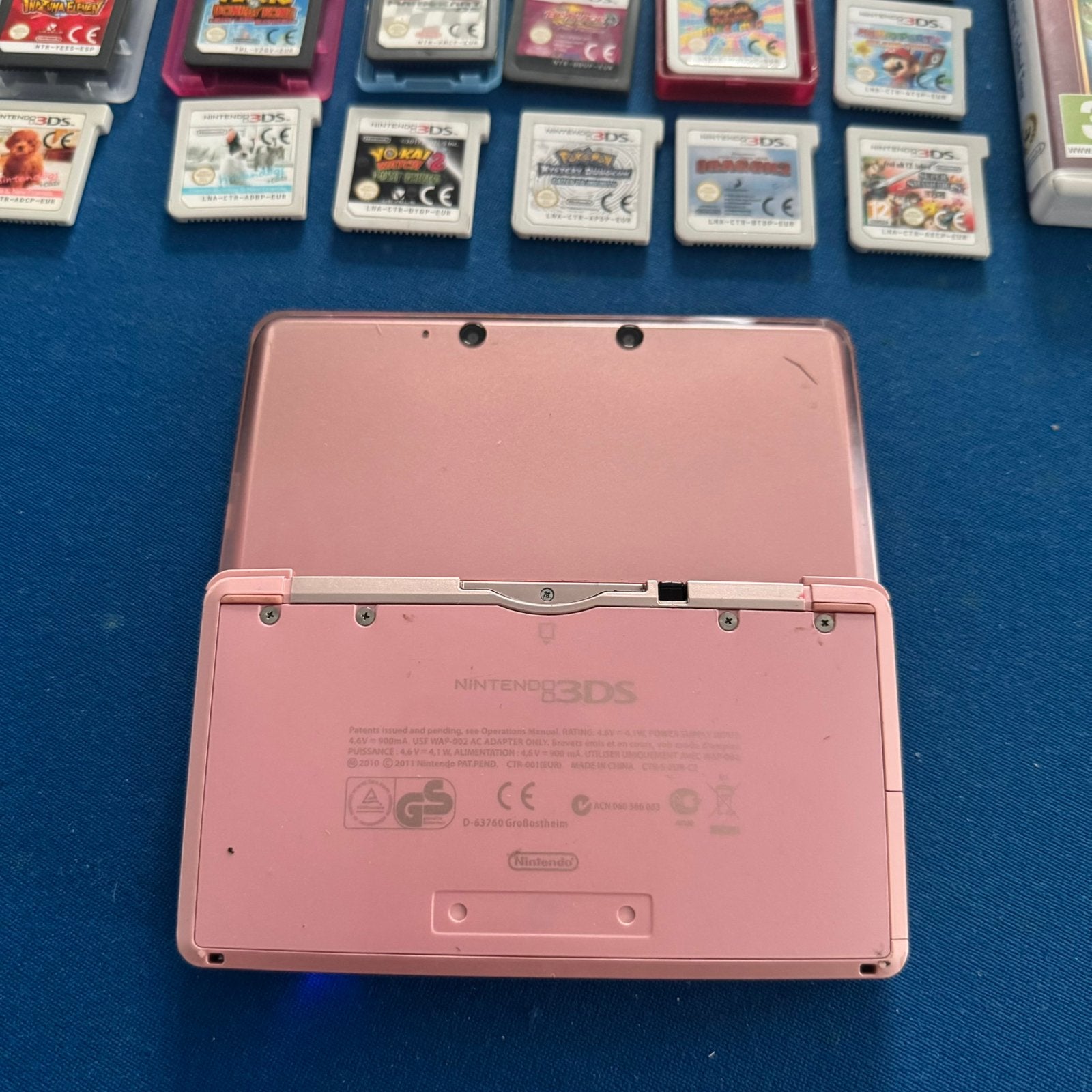 Nintendo 3DS Roze + 64 GB, Nieuwe stylus+oplader Games optie, Met games, Gebruikt, Ophalen of Verzenden, 3DS