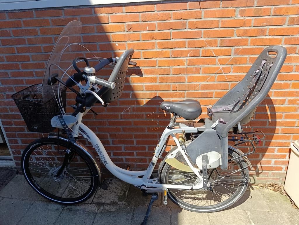 Sparta Amazon moederfiets, Fietsen en Brommers, Fietsen | Dames | Moederfietsen, 2 zitjes, Sparta, 53 tot 56 cm, Zo goed als nieuw