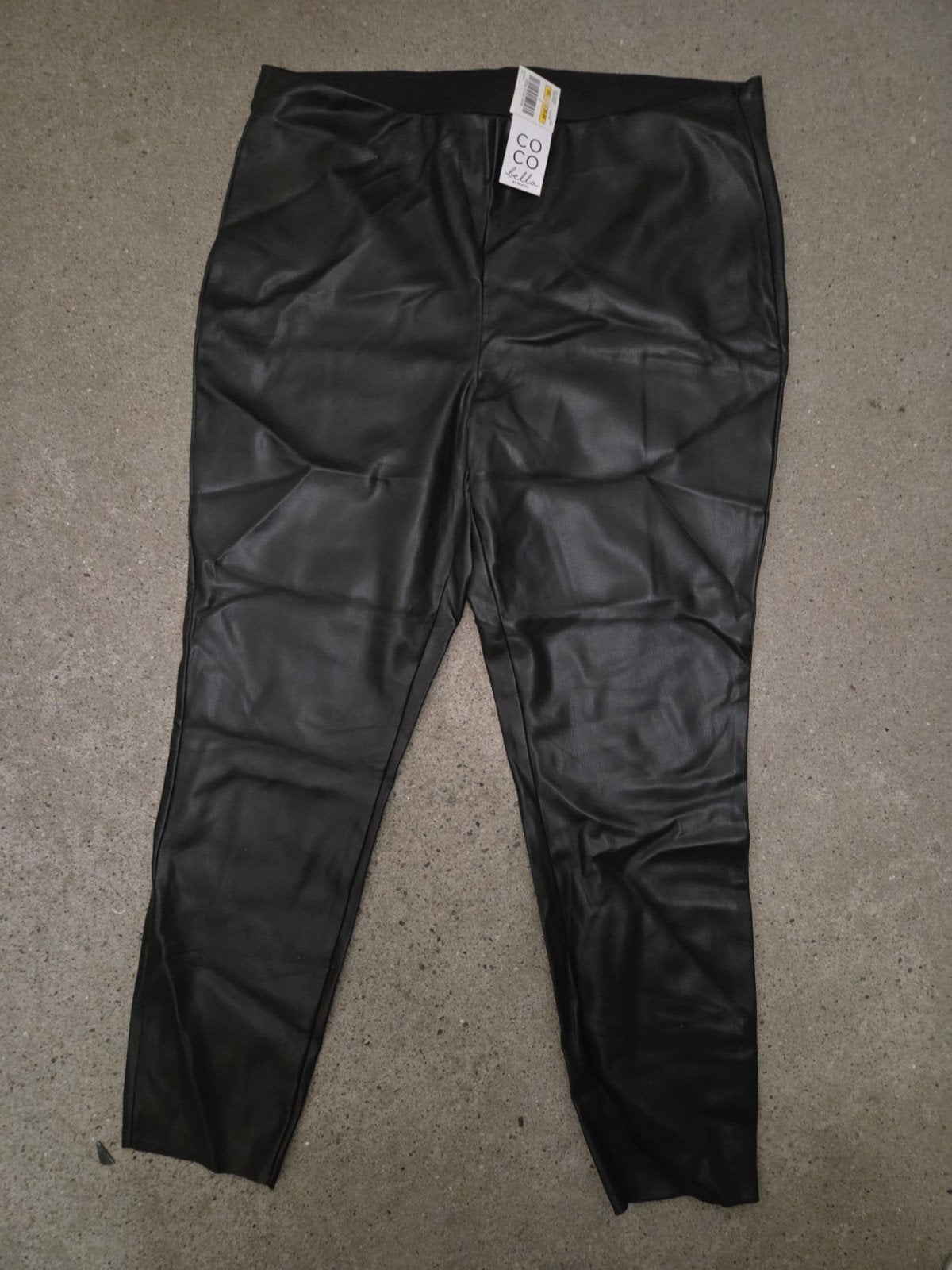 Coco Bella Zwarte Imitatie Leren Broek Maat XXL, Coco Bella, Zwart, Maat 46/48 (XL) of groter, Nieuw