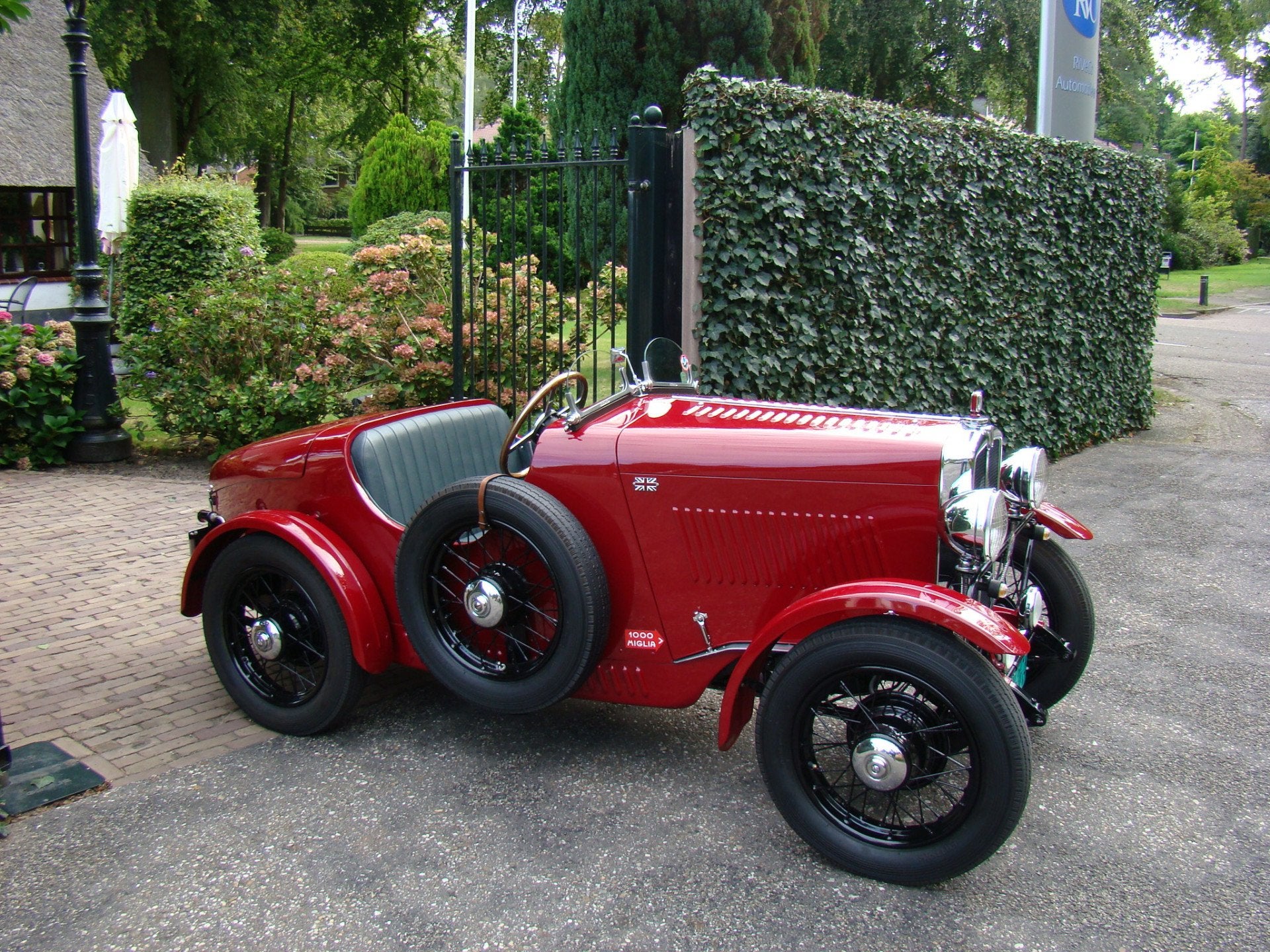 Morris 8 Tourer MM8 Boattail (bj 1932), Auto's, Zwart, Cabriolet, Leder, Bedrijf