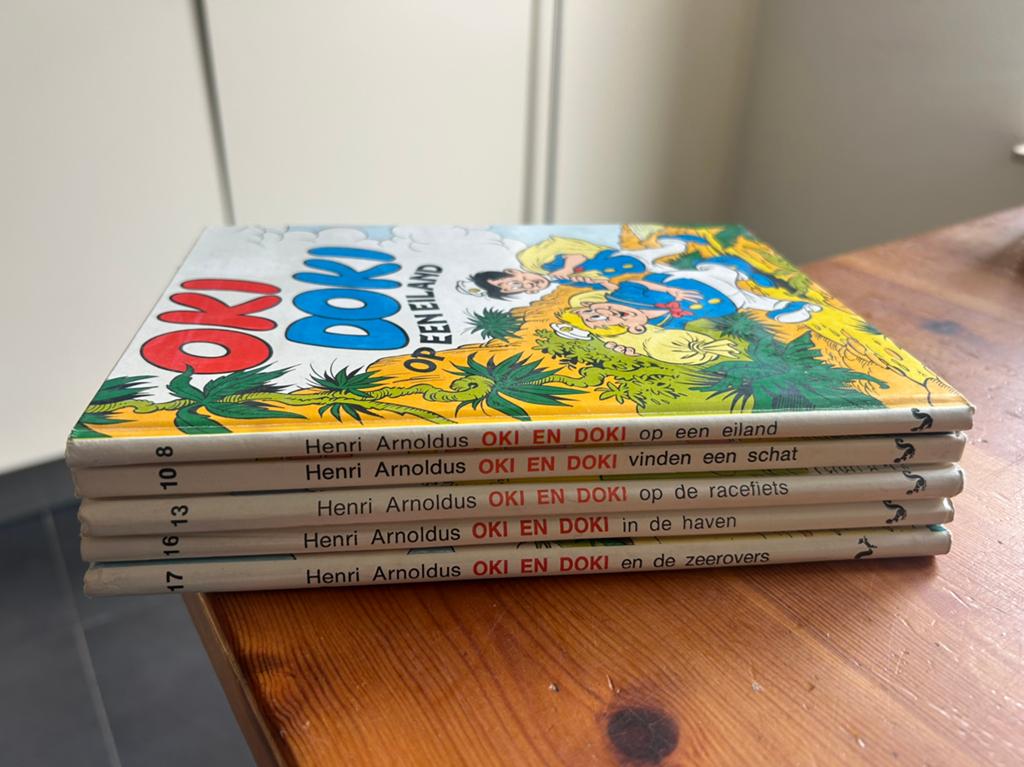 Oki Doki - 5 delige set, Meerdere stripboeken, Ophalen, Gelezen