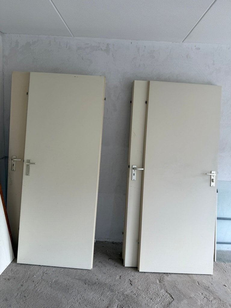 FREE ## 7 binnendeuren met Kozijn, Ophalen, Gebruikt, 80 tot 100 cm, Binnendeur