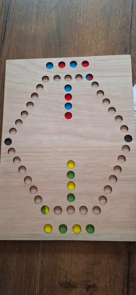 Tokken spel - Houten bordspel met spelregels 2 persoons, Hobby en Vrije tijd, Gezelschapsspellen | Bordspellen, Vijf spelers of meer
