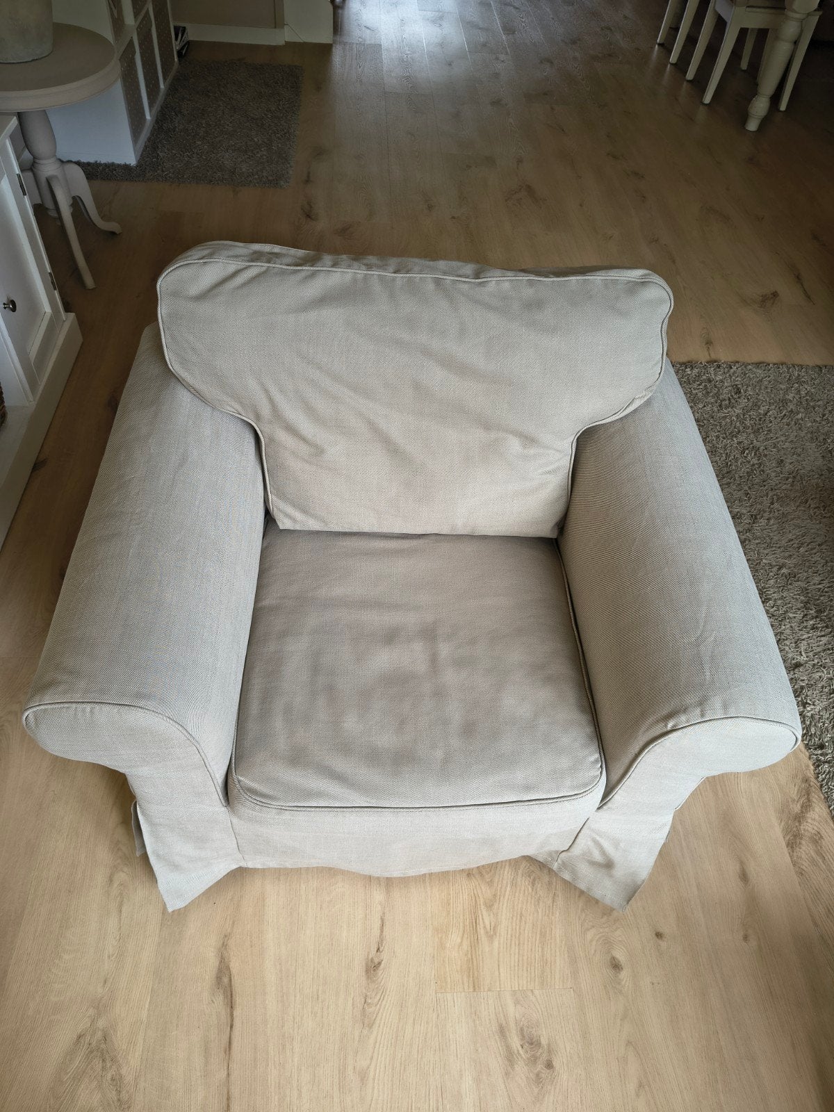 te koop ektorp fauteuil nordvalla donkerbeige, Ophalen, Gebruikt, 75 tot 100 cm