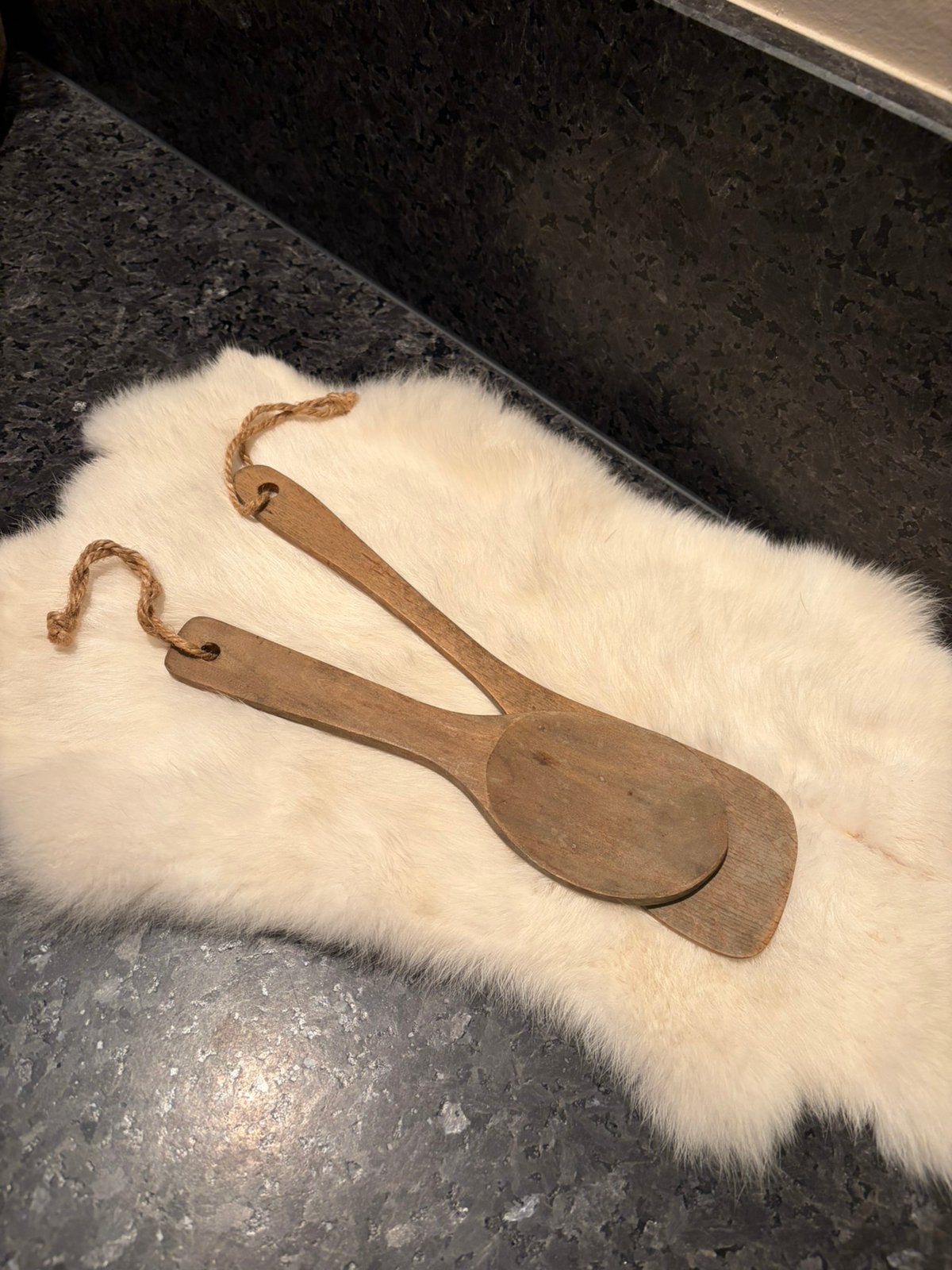 Houten lepels., Ophalen of Verzenden, Zo goed als nieuw
