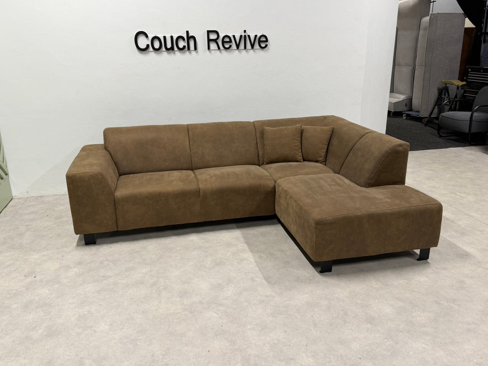 Foto 3 van Beige Hoekbank 255-180 | Refurbished Gratis levering
