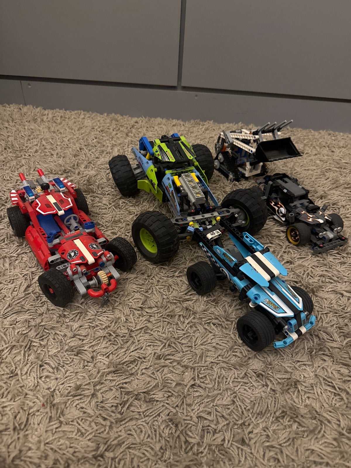 Lego Technic Voertuigen Set: Auto's en Graafmachine, Ophalen, Gebruikt, Overige merken