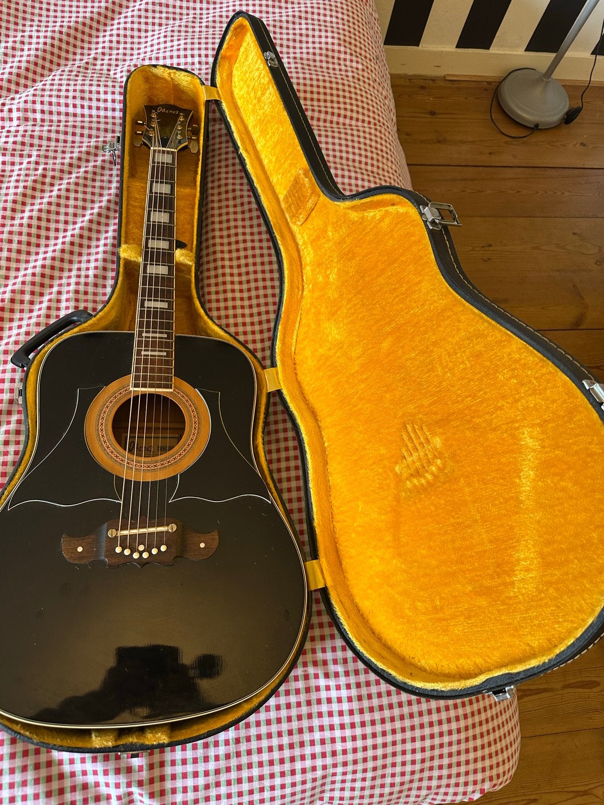 Ibanez Concord ‘Black beauty’ model 752 met koffer, Ophalen, Gebruikt, Klassieke of Spaanse gitaar, Met koffer