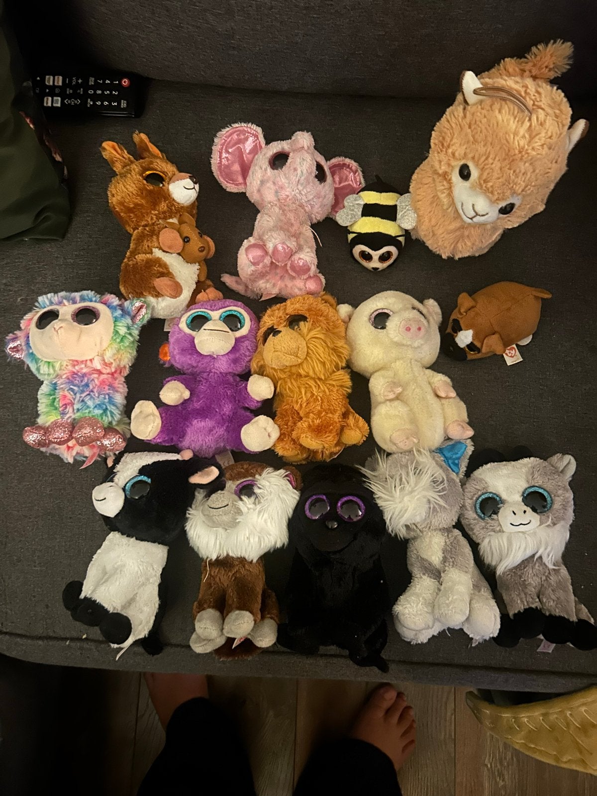 Grote collectie Ty Beanie Boos knuffels - Diverse dieren, Overige karakters, Ophalen of Verzenden, Zo goed als nieuw, Middelgroot (20 tot 80 cm)