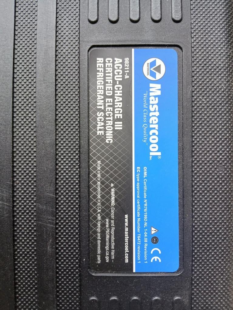 Nieuwe Mastercool Accu-Charge III elektronische koelmiddel w, Ophalen, Nieuw