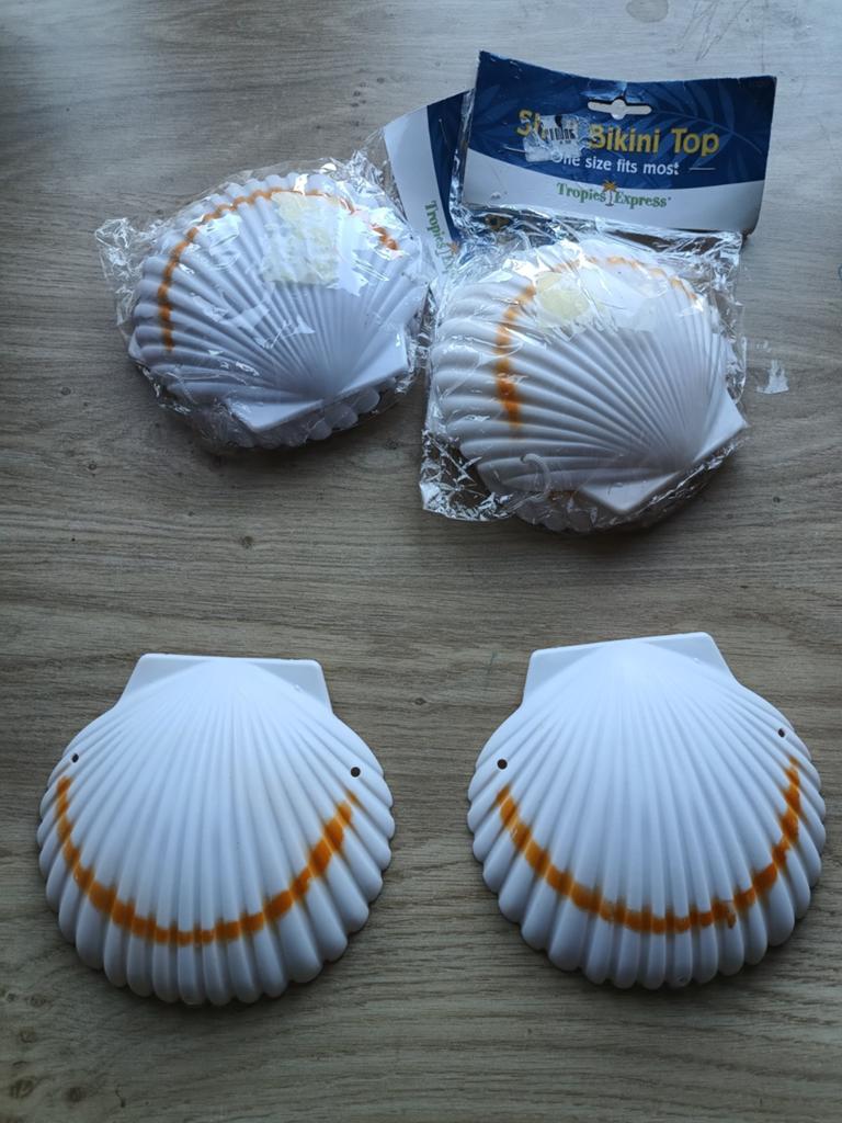 Bikinitopje van schelpen kunststof One size Fits most, Kleding | Dames, Ophalen of Verzenden, Zo goed als nieuw, Carnaval