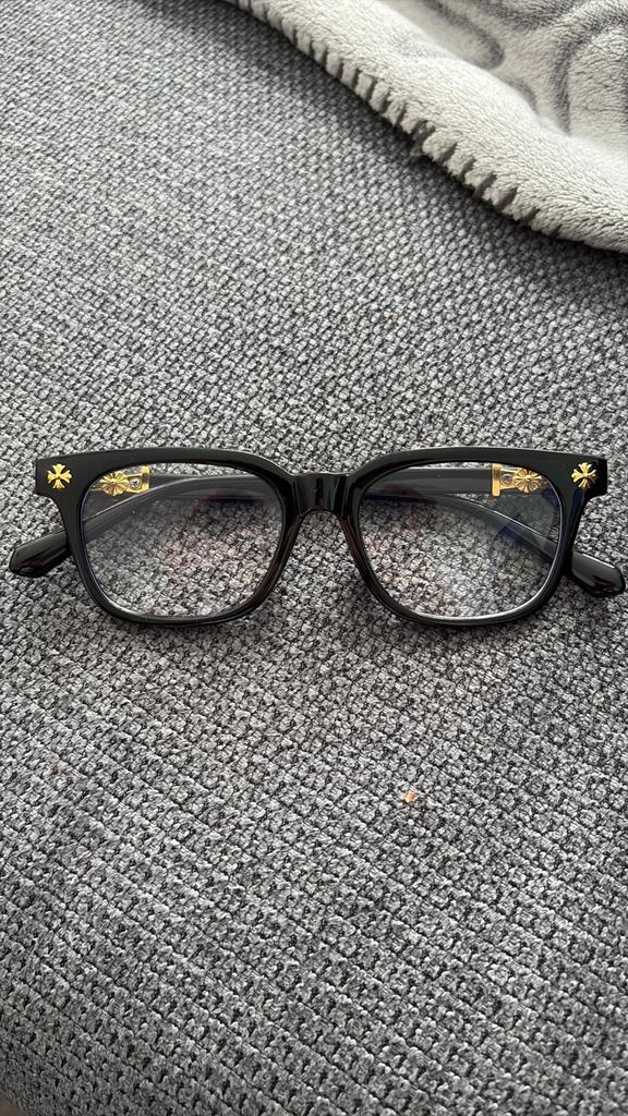 Chrome Hearts Bril (Anti-blauw licht), Sieraden, Tassen en Uiterlijk, Zonnebrillen en Brillen | Dames, Overige merken, Zwart, Nieuw