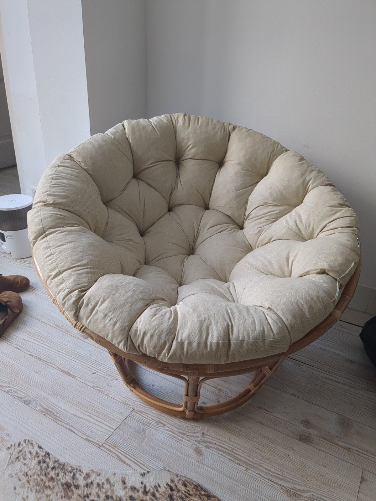 Papasan stoel van JYSK met comfortabel kussen, Ophalen, Overige kleuren, Bohemian, Stof