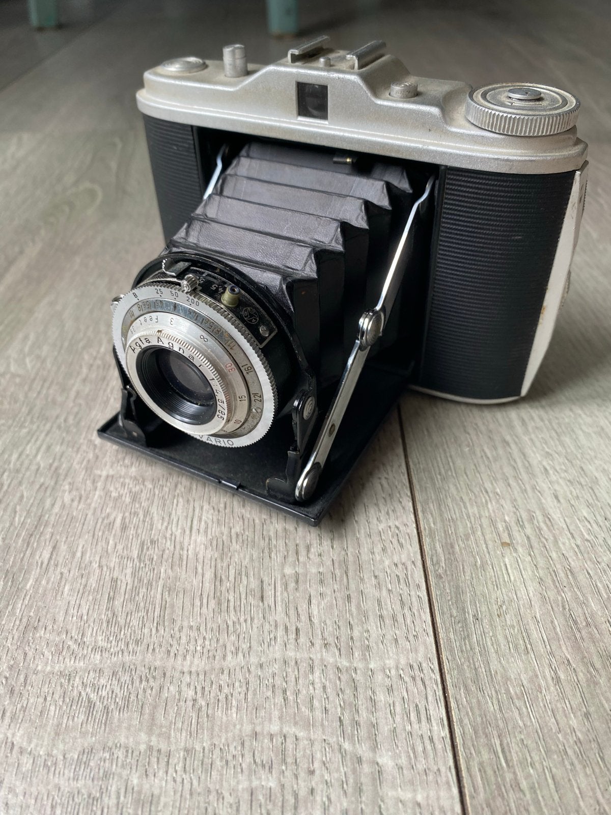 Agfa Isollete 6x6 middenformaat camera, Ophalen of Verzenden, Gebruikt, Compact, Overige Merken