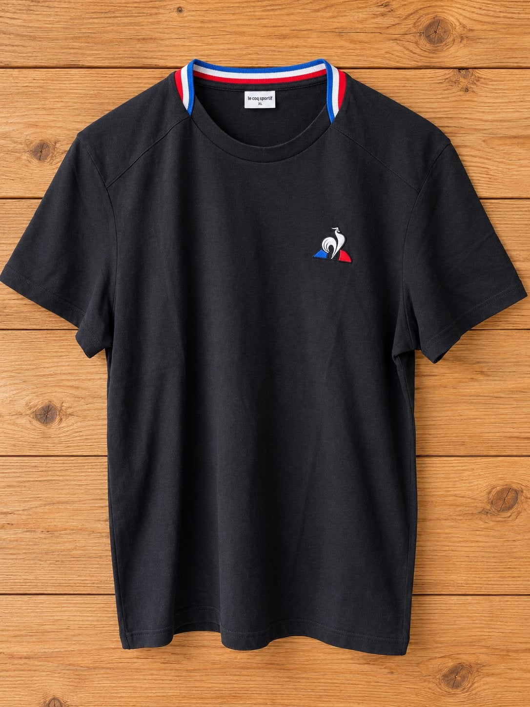 Le Coq Sportif T-shirt Zwart – Maat XL (Als Nieuw!), Ophalen of Verzenden, Zo goed als nieuw, Maat 56/58 (XL), Zwart