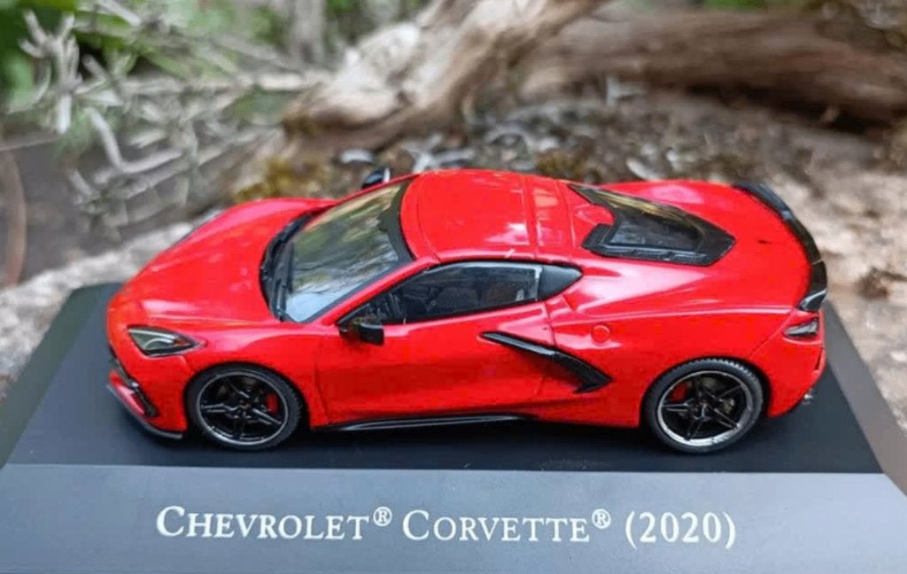 Chevrolet Corvette '20 oranje schaal 1/43 American cars # 61, Hobby en Vrije tijd, Modelauto's | 1:43, Verzenden, Nieuw, Auto