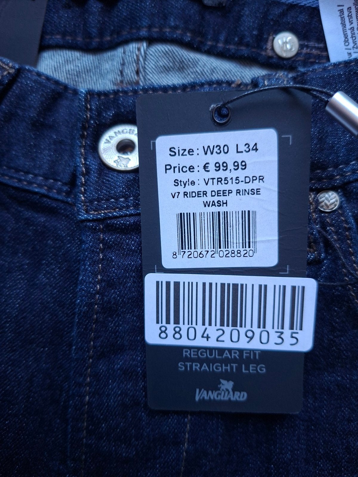 VANGUARD V7 Rider regular fit jeans W30 L34, Blauw, Nieuw, W32 (confectie 46) of kleiner, Ophalen of Verzenden