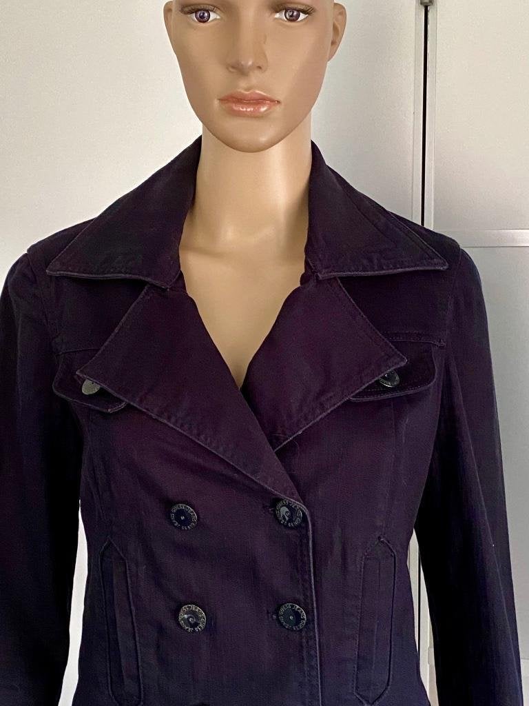 J531 Guess mt. M=38/40 spijkerjasje jasje jeans blazer zwart, Maat 38/40 (M), Guess, Blauw, Ophalen of Verzenden